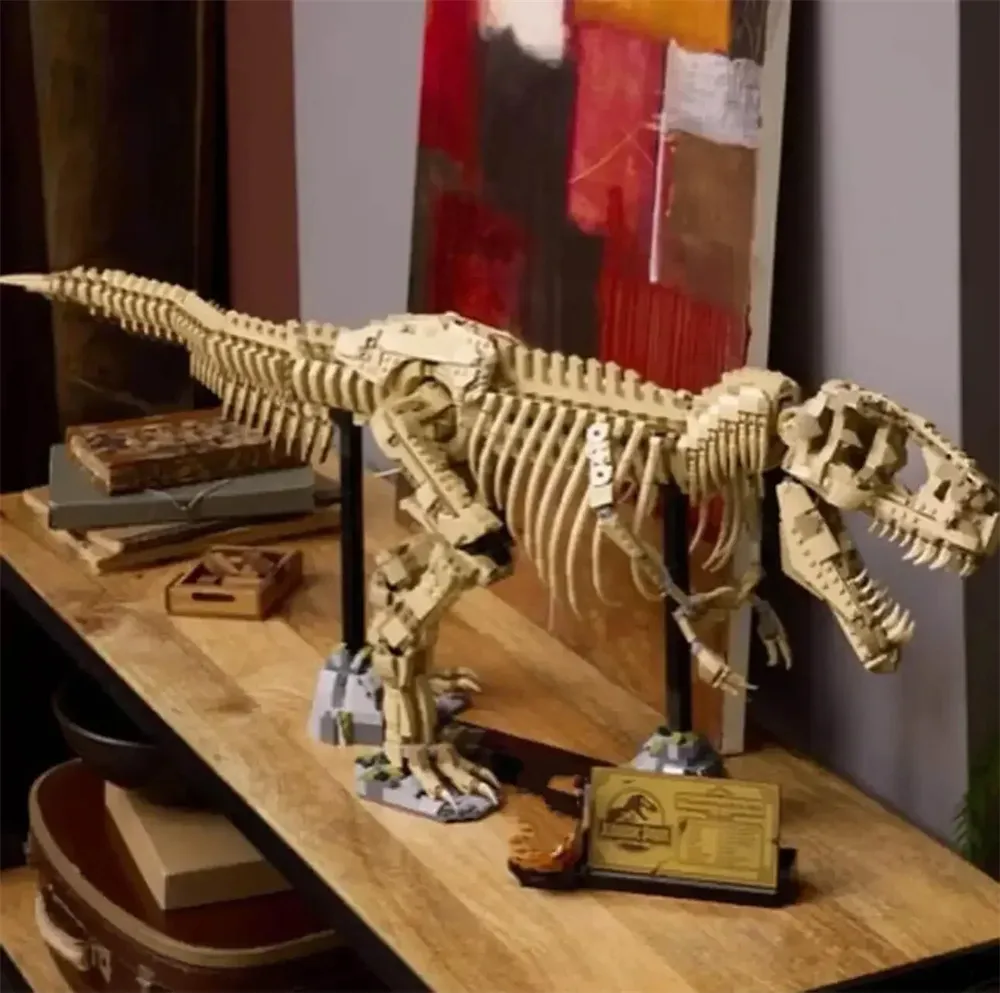 3145PCS MOC Dinosaur Fossil Skeleton Assembly Building Block Kit Desktop Ornaments Children's Toys