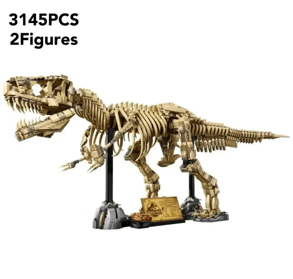 3145PCS MOC Dinosaur Fossil Skeleton Assembly Building Block Kit Desktop Ornaments Children's Toys