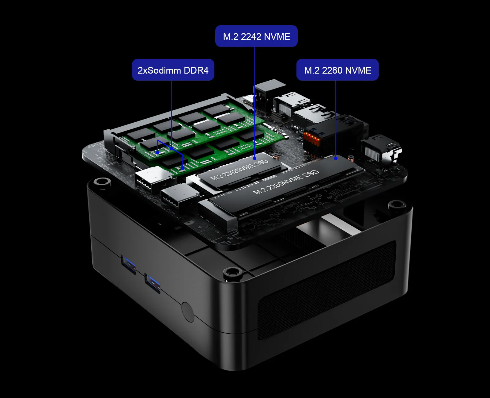 AN2H Mini PC AMD Ryzen 5 3550H 16GB DDR4 500GB SSD WIFI5 Triple Screen Output Windows 11 Mini Gaming Computer Desktop PC AN2H Mini PC AMD Ryzen 5 3550H 16GB DDR4 500GB SSD WIFI5 Triple Screen Output Windows 11 Mini Gaming Computer Desktop PC