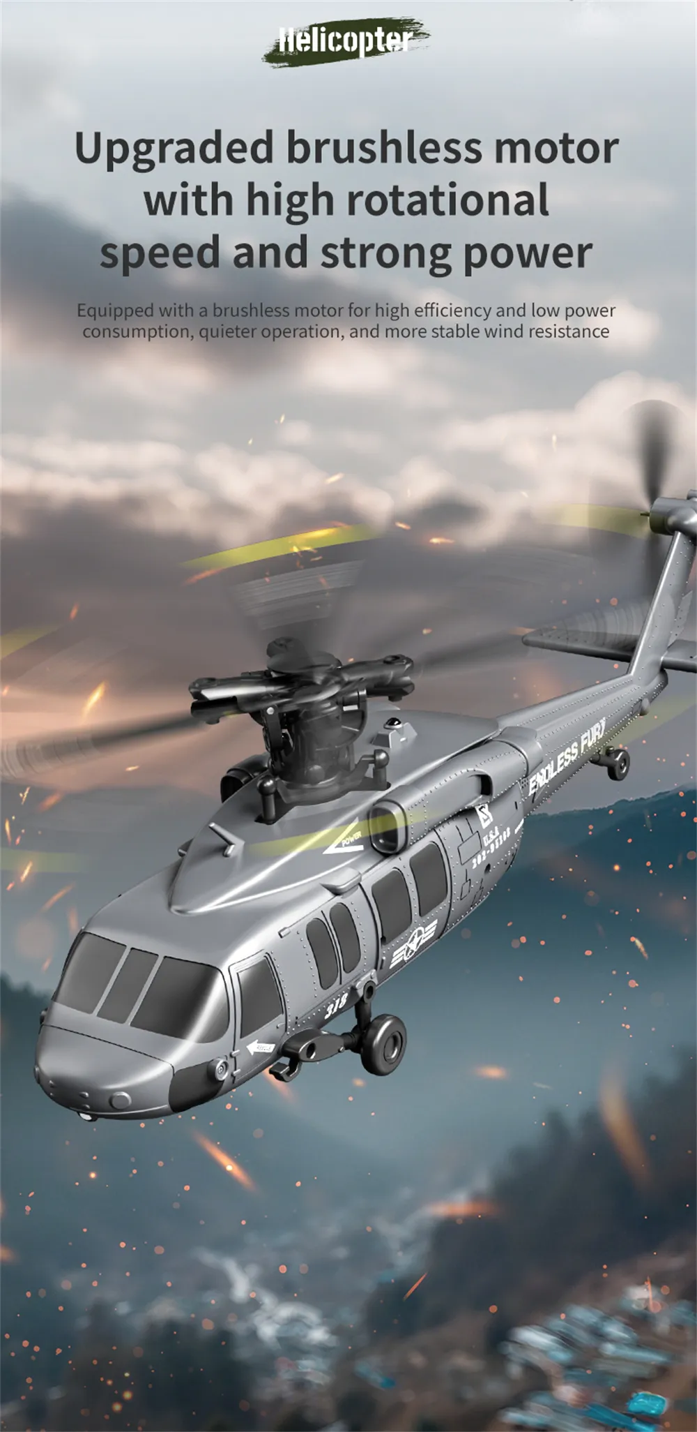 JJRC U9901 2.4G 6CH 6-Axis Gyro Brushless Motor Optical Flow Positioning Barometric Altitude Simulation Aerobatic RC Helicopter RTF JJRC U9901 2.4G 6CH 6-Axis Gyro Brushless Motor Optical Flow Positioning Barometric Altitude Simulation Aerobatic RC Helicopter RTF