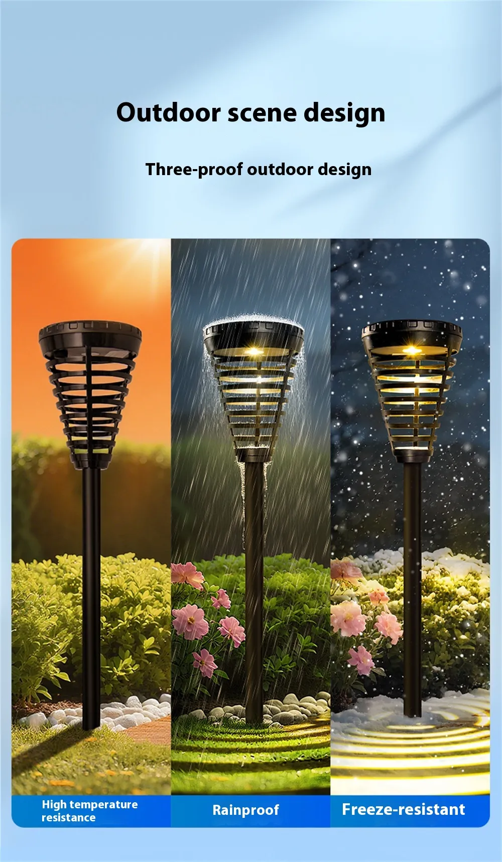 Elfeland Solar-Powered Outdoor Sensor Halloween Festival Decorative Atmosphere Lights, Outdoor Waterproof Solar Garden Light