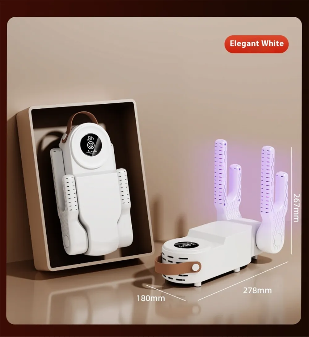 Tevorex Retractable Shoe Dryer Household Folding Timing Shoe Dryer Smart Touch Screen Automatic Hot Air To Remove Odor Shoe Drye