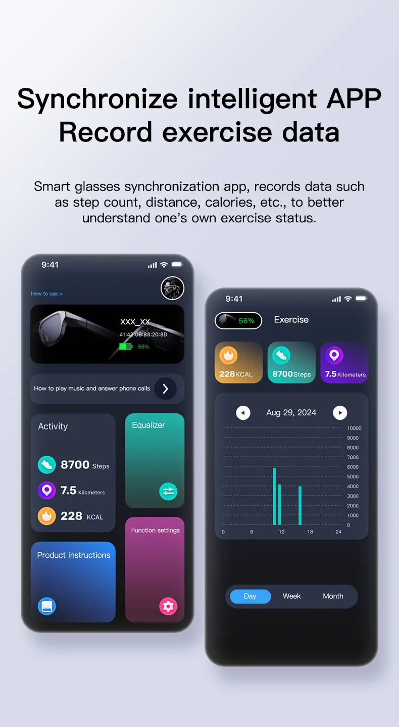 GS380 bluetooth 5.4 AI Smart Shooting Glasses Support Voice & Gesture Control 10H Battery Built-in Speaker for Photo Video Recording Translation Navigation
