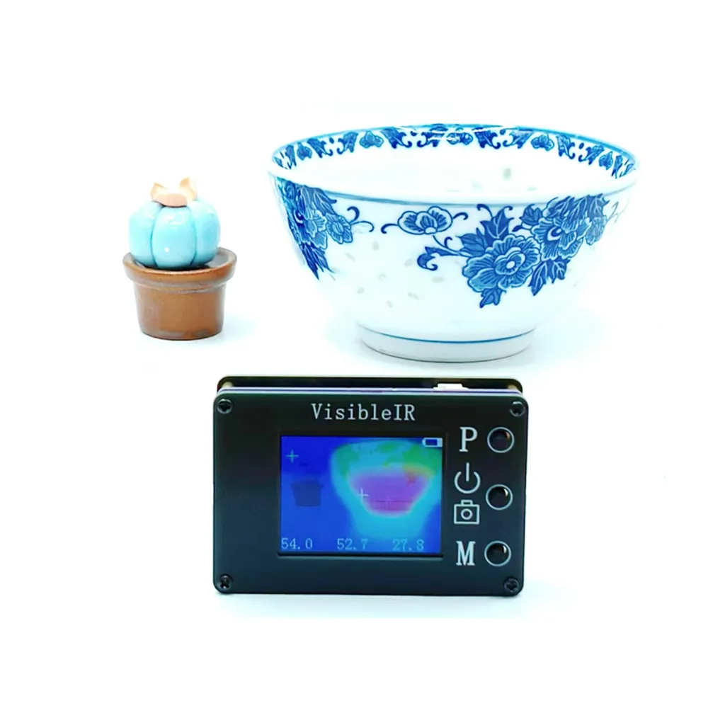 IR B18 Visible Light Thermal Imager 32x24 Fusion Infrared and Visible Light Camera Non-Contact Temperature Measurement Portable Home DIY Heat Tester