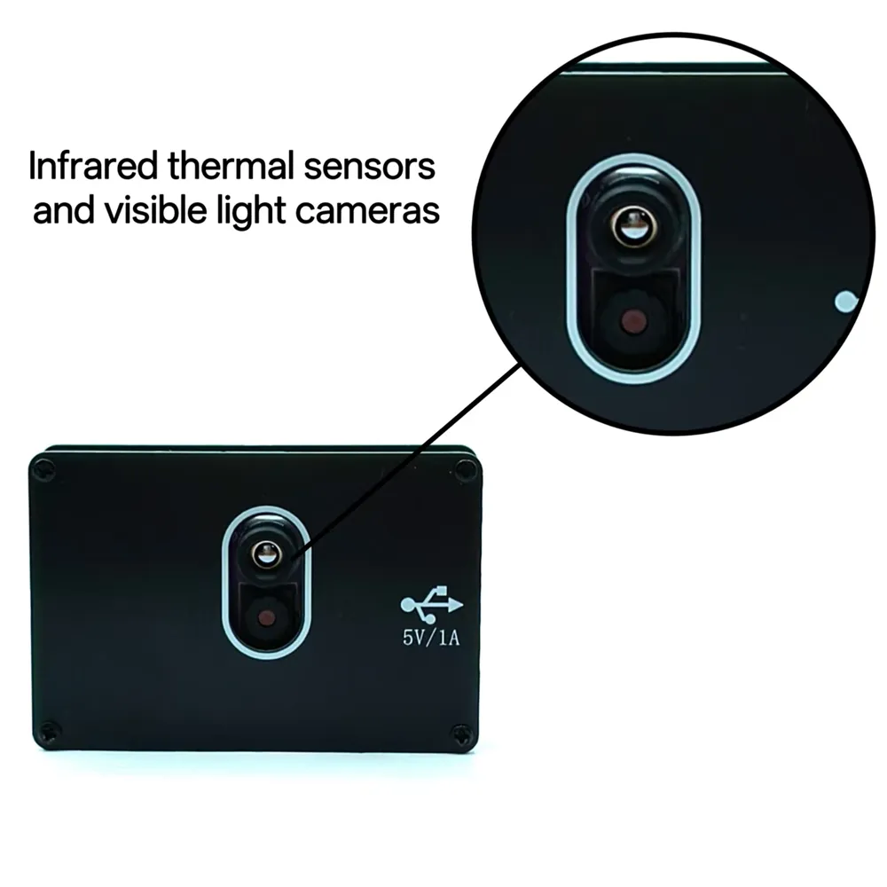 IR B18 Visible Light Thermal Imager 32x24 Fusion Infrared and Visible Light Camera Non-Contact Temperature Measurement Portable Home DIY Heat Tester