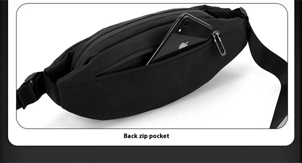 IPRee Fashion Waterproof Ride Waist Packs Solid Color Fanny Pack Unisex Belt Bags Casual Travel Storage Phone Chest Pack Crossbody Bag