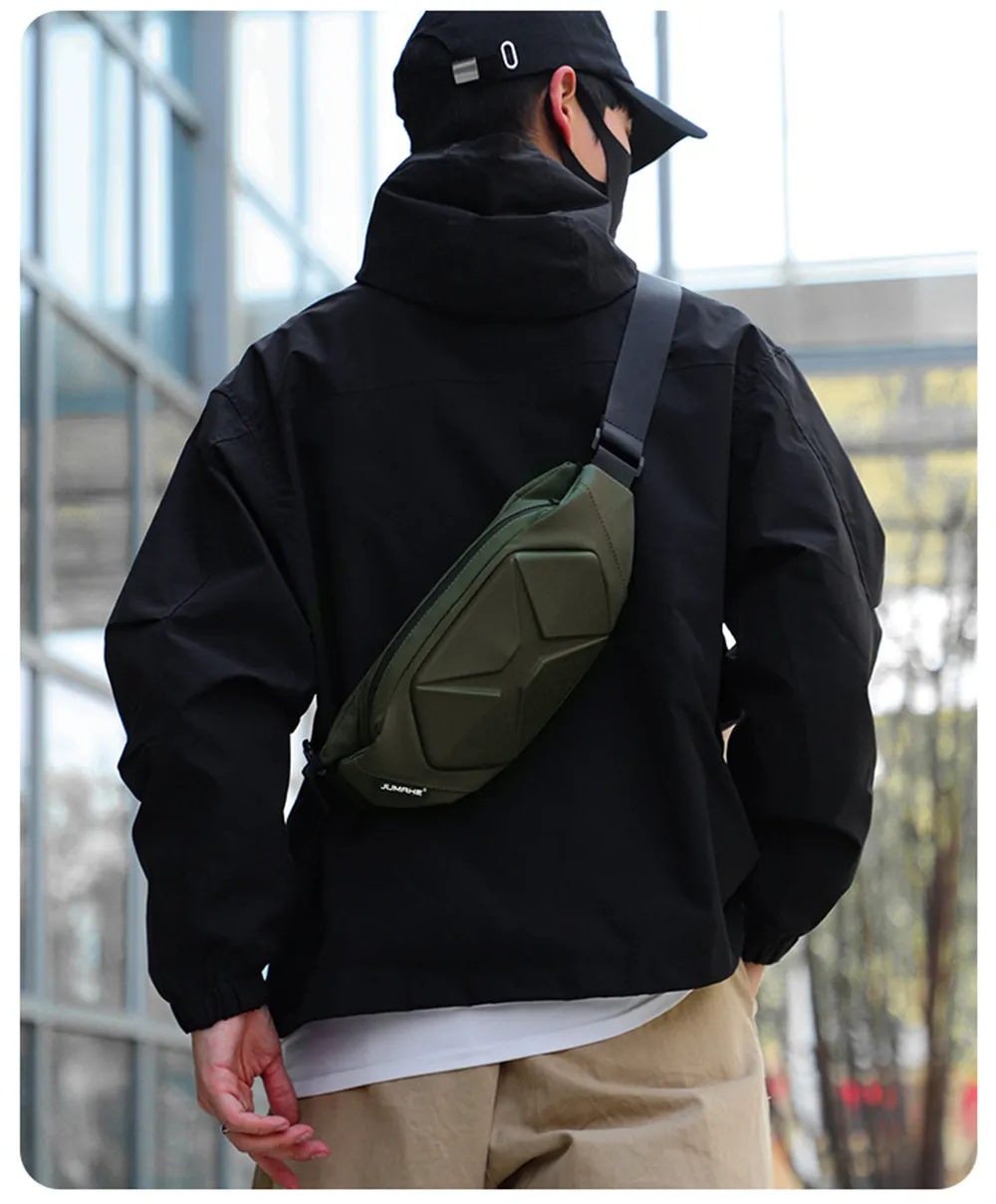 IPRee Fashion Waterproof Ride Waist Packs Solid Color Fanny Pack Unisex Belt Bags Casual Travel Storage Phone Chest Pack Crossbody Bag