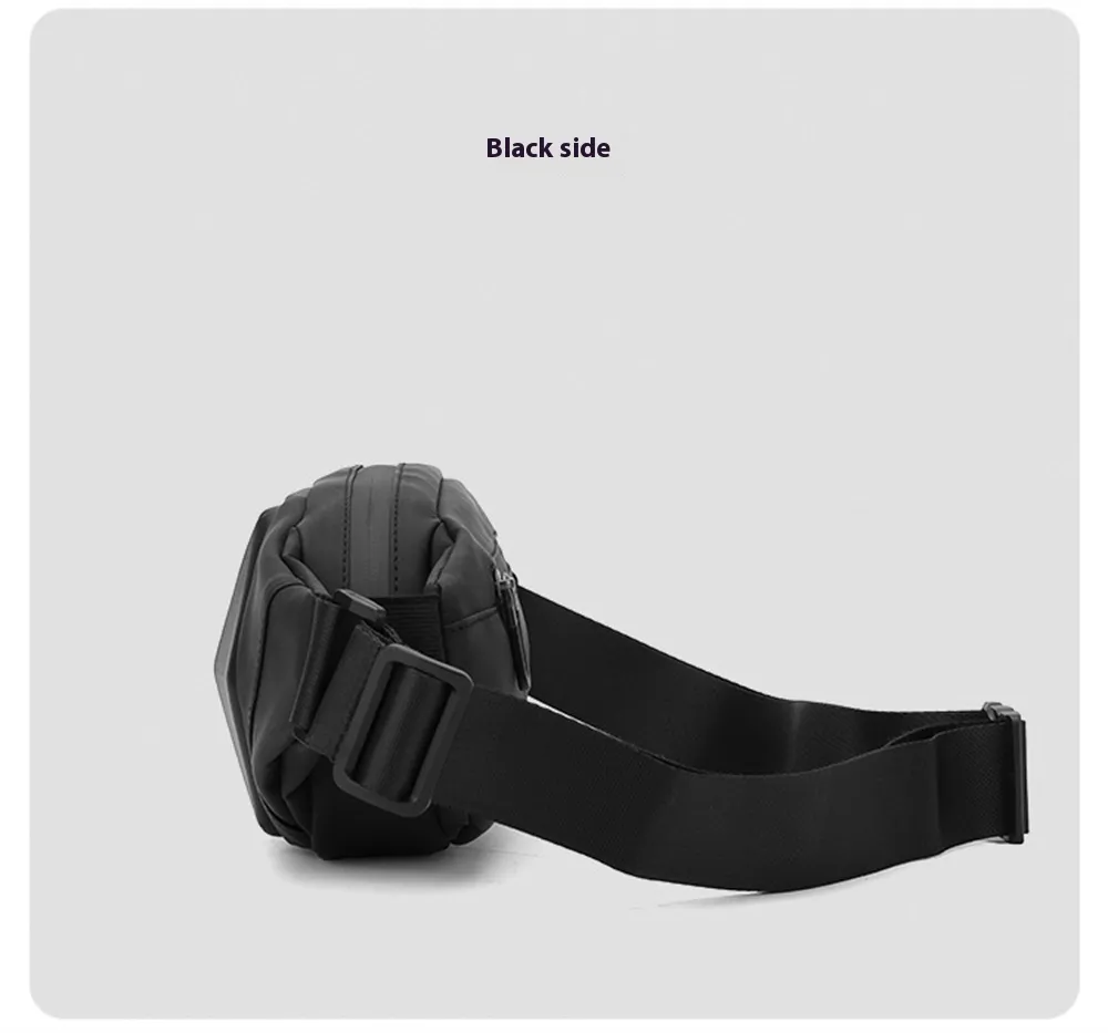 IPRee Fashion Waterproof Ride Waist Packs Solid Color Fanny Pack Unisex Belt Bags Casual Travel Storage Phone Chest Pack Crossbody Bag