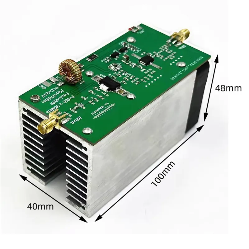 915MHz RF Power Amplifier 20W with Heatsink Radio RF Amplifier 915MHz RF Power Amplifier 20W with Heatsink Radio RF Amplifier