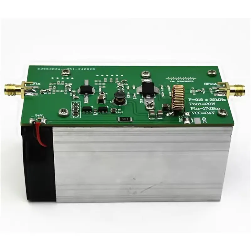 915MHz RF Power Amplifier 20W with Heatsink Radio RF Amplifier 915MHz RF Power Amplifier 20W with Heatsink Radio RF Amplifier