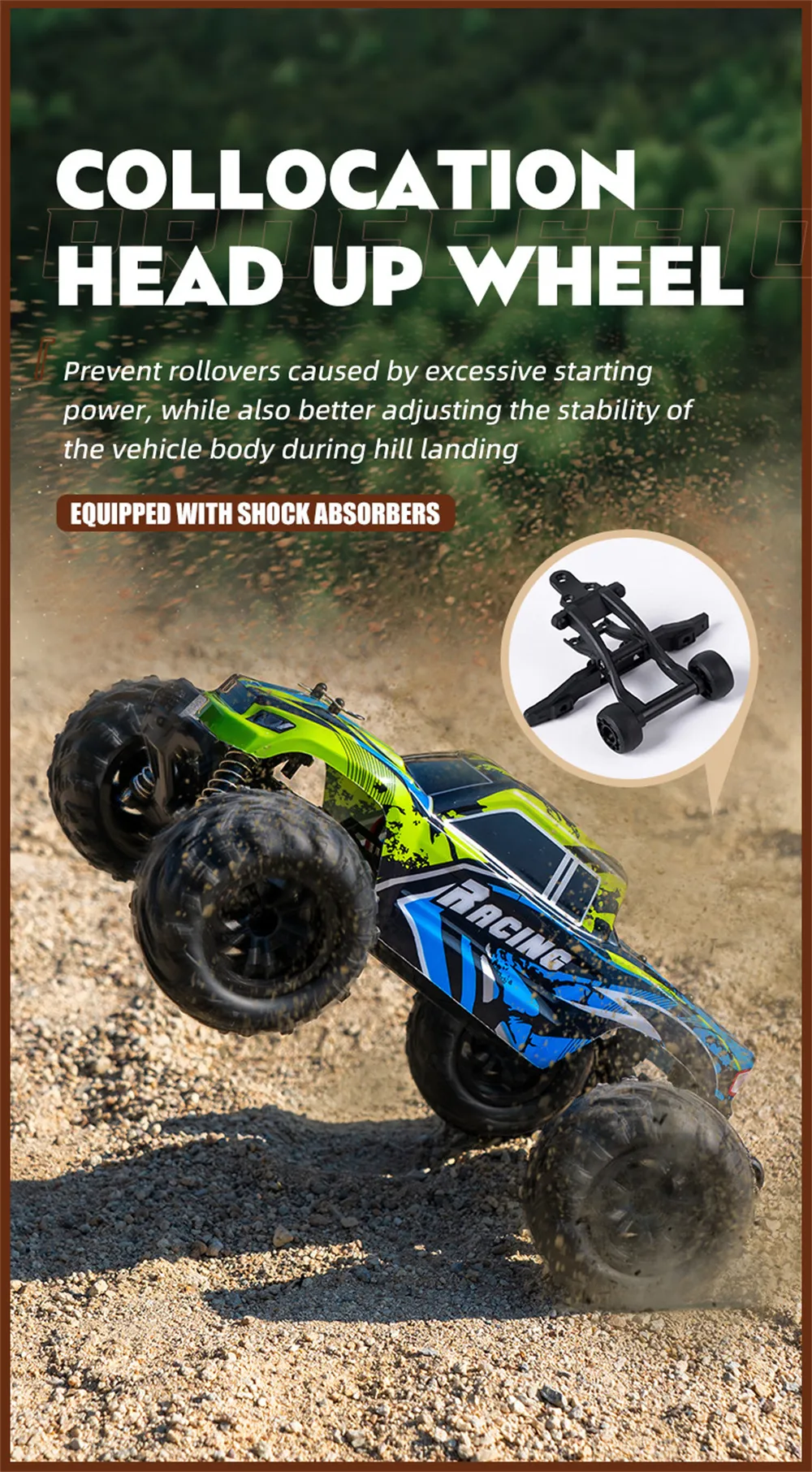 HLX HY166-1 HY166-2 RTR 1/16 2.4G 4WD 36km/h RC Car Off-Road Truck Full Proportional High Speed Large Foot Vehicles Models Toys