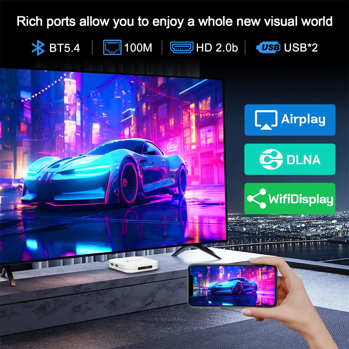 H96MAX M1 Plus 4+32G RK3528 Android 14 TV Box 3D 8K Ultra HD Smart Streaming Media Player WiFi 6 Bluetooth 5.4 Voice Assistant Set Top Box