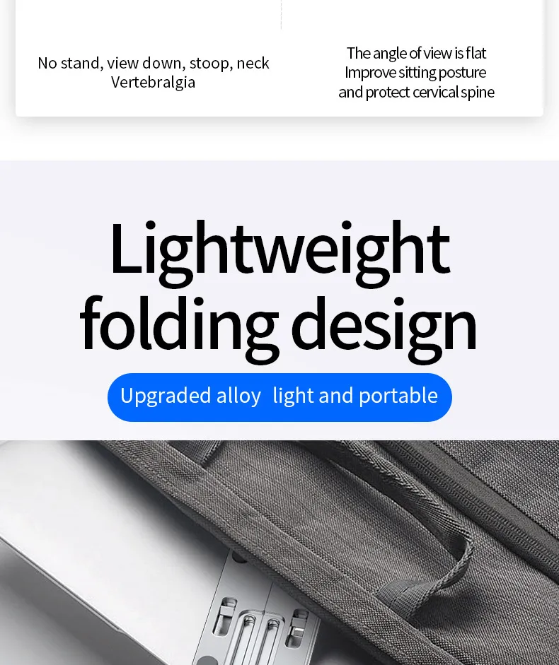 N3 Laptop Folding Stand 7-Gear Angle Ajustable Lifting Vertical Support Multifunctional Heat Disspation Bracket Foldable N3 Laptop Folding Stand 7-Gear Angle Ajustable Lifting Vertical Support Multifunctional Heat Disspation Bracket Foldable