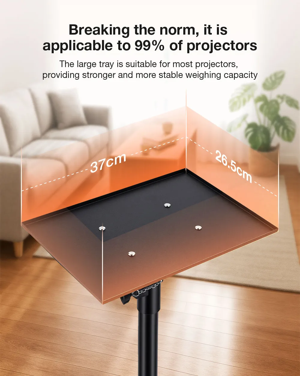 Blitzwolf BW-VF5 Projector Stand Tripod Adjustable Height 89-156cm with 37x26.5cm Tray Sturdy Tripod Base Foldable Portable Universal Projector Mount Blitzwolf BW-VF5 Projector Stand Tripod Adjustable Height 89-156cm with 37x26.5cm Tray Sturdy Tripod Base Foldable Portable Universal Projector Mount