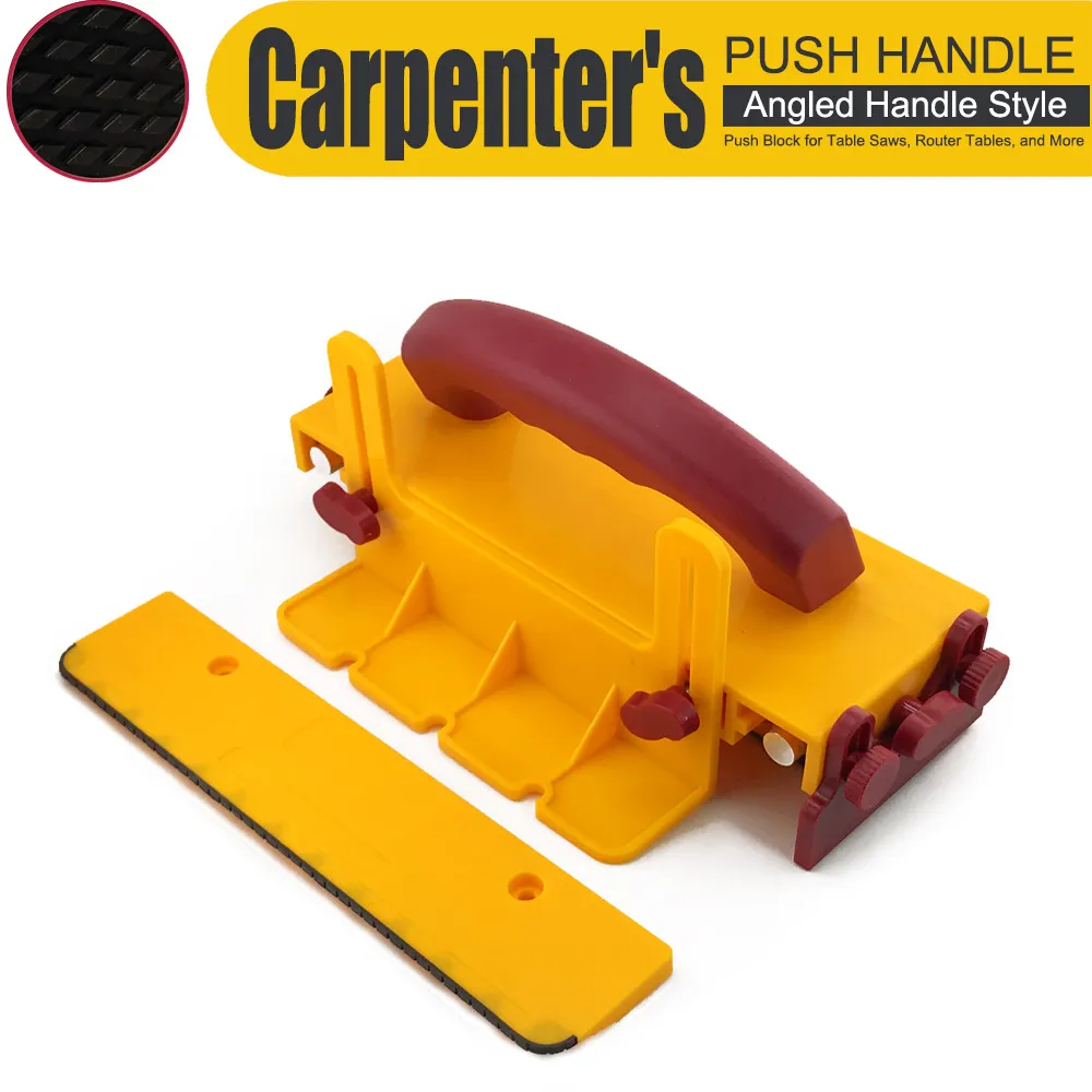 Adjustable Table Saw Pushblock Cuts Safe for Widgets Difficult Cut for Table Saws / Router Tables / Band Saws / Jointers Adjustable Table Saw Pushblock Cuts Safe for Widgets Difficult Cut for Table Saws / Router Tables / Band Saws / Jointers