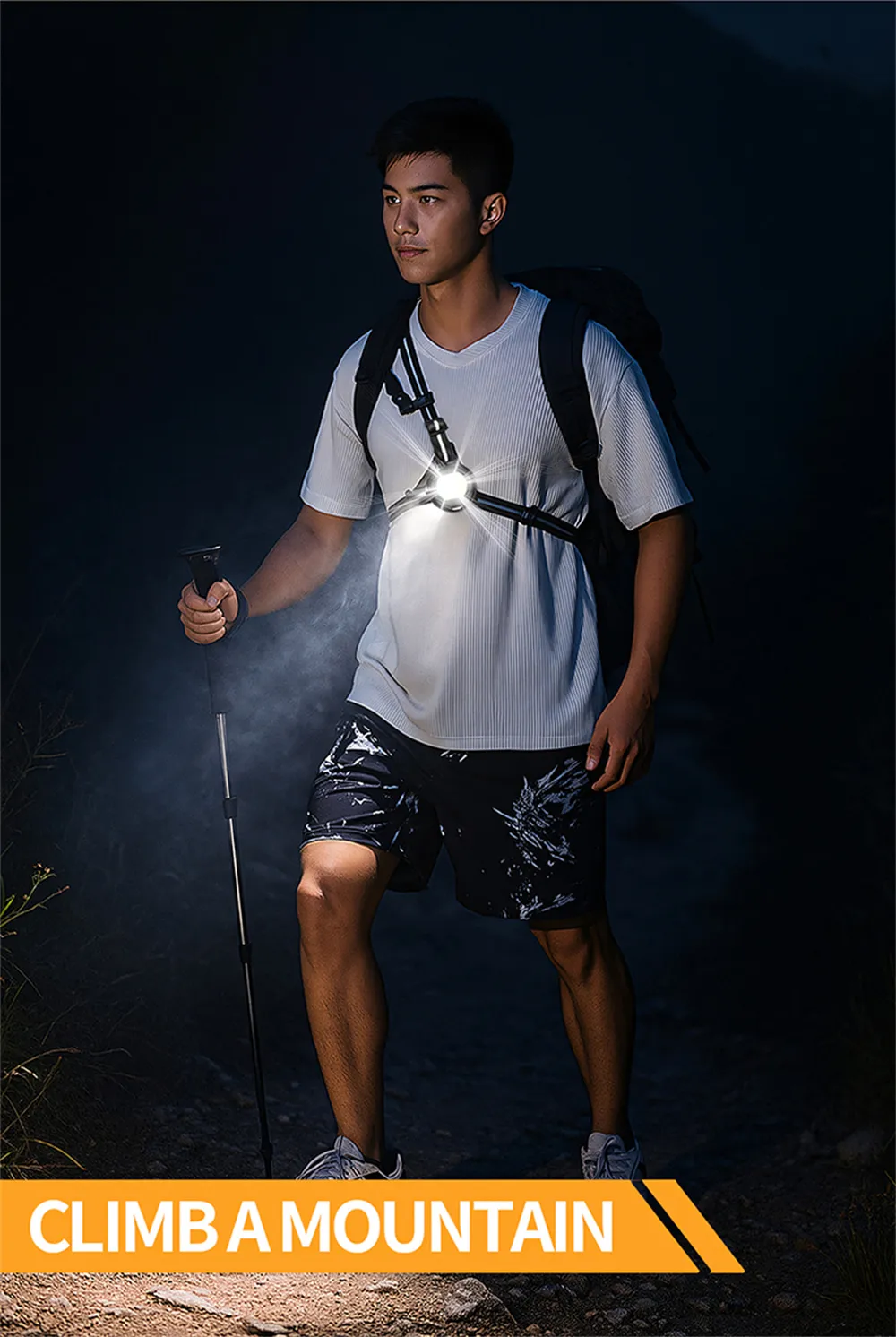 Waist Strap Running Light IPX4 Waterproof USB Charging Chest Light High Brightness Night Safety Warning Light Waist Strap Running Light IPX4 Waterproof USB Charging Chest Light High Brightness Night Safety Warning Light