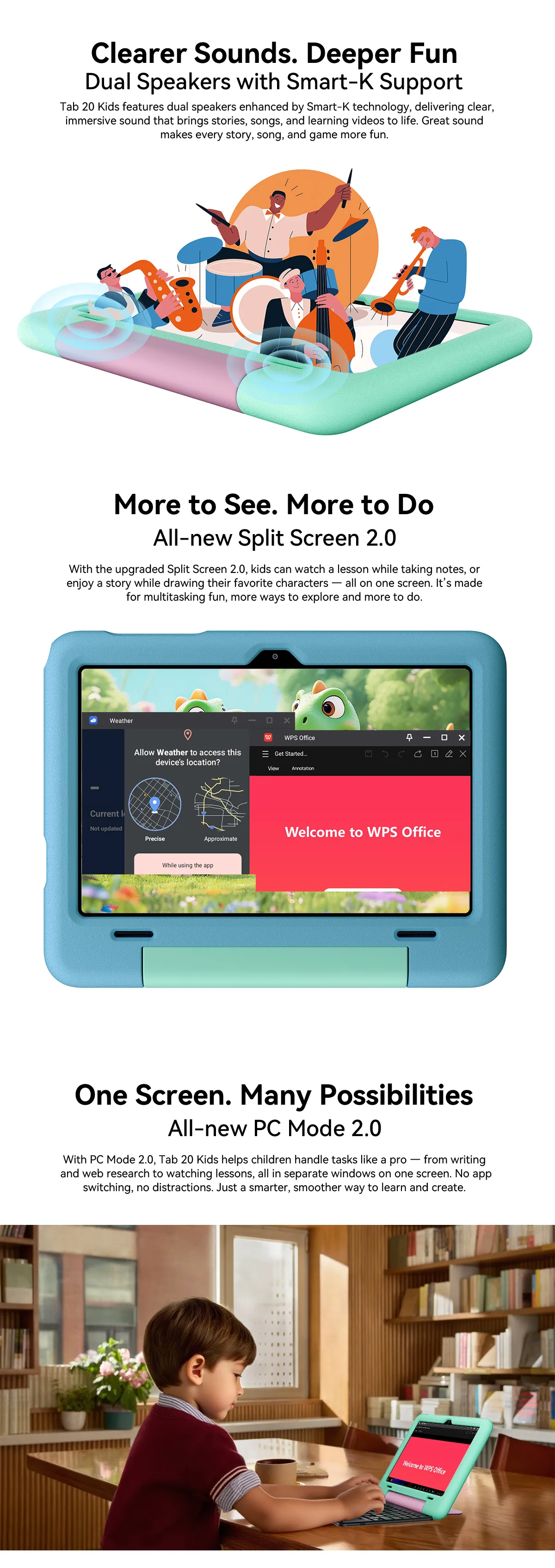 Blackview Tab 20 Kids UNISOC T310 Quad Core 4GB RAM +8GB Virtual Memory 64GB ROM 10.1 Inch Android 15 Tablet PC Blackview Tab 20 Kids UNISOC T310 Quad Core 4GB RAM +8GB Virtual Memory 64GB ROM 10.1 Inch Android 15 Tablet PC