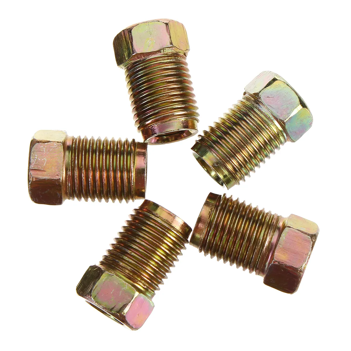 M10 x 1mm Male Metric Short Brake Pipe Screw Nuts For 3/16'' Metric Brake Tubes