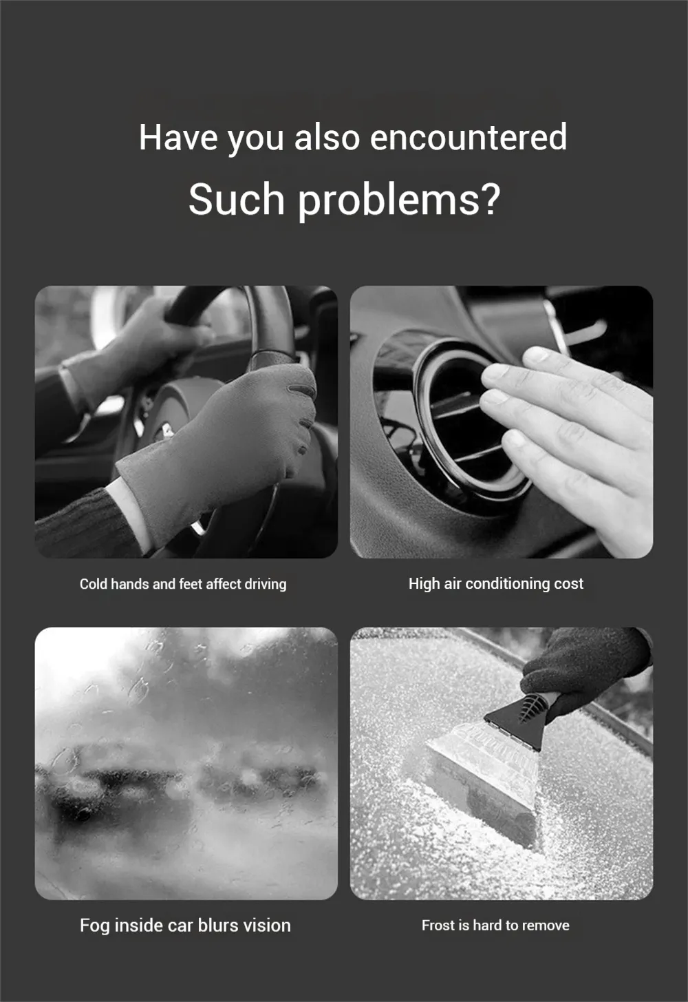 12V Portable Car Heater Warm Fan Rapid Heating Defrost Demist Device