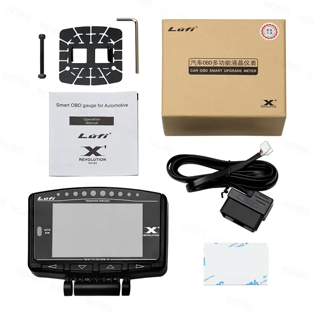 LUFI x1 Car OBD2 Meter Automotive Smart Digital Display TFT Screen Multi-Functional Gauge LUFI x1 Car OBD2 Meter Automotive Smart Digital Display TFT Screen Multi-Functional Gauge
