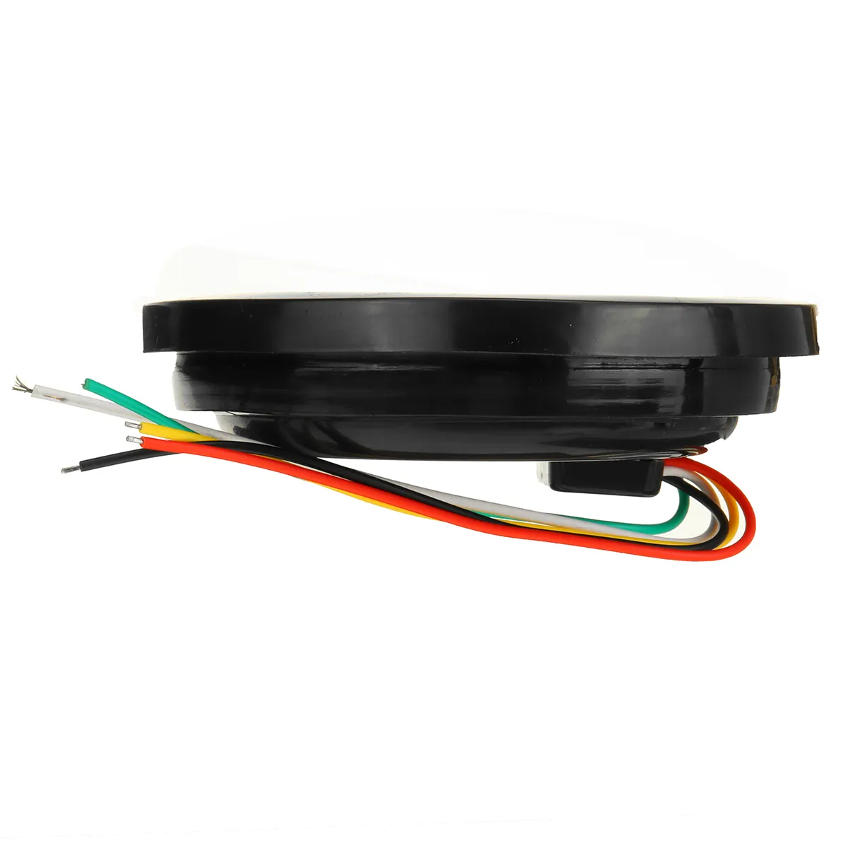 Rear Round Hamburger Led Tail Stop Lights Turn Signal Reverse Slim Lamp 12-24V