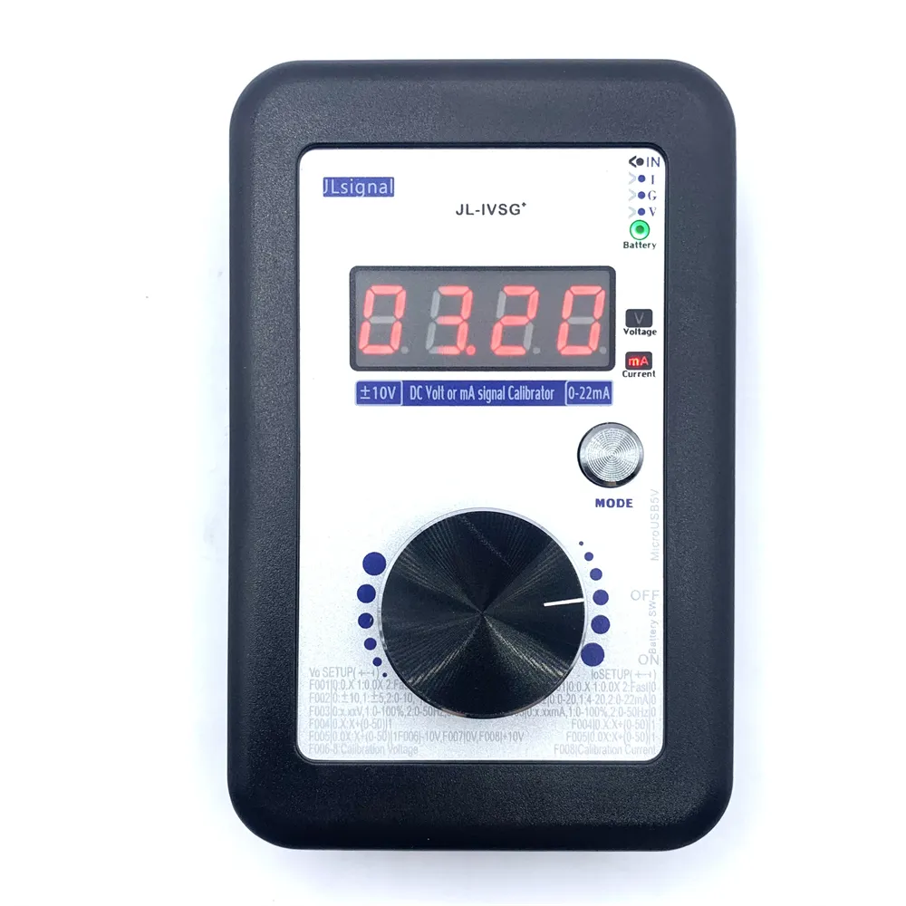 Portable Voltage Current Signal Generator 10V 22mA Output for PLC & Instrument Calibration