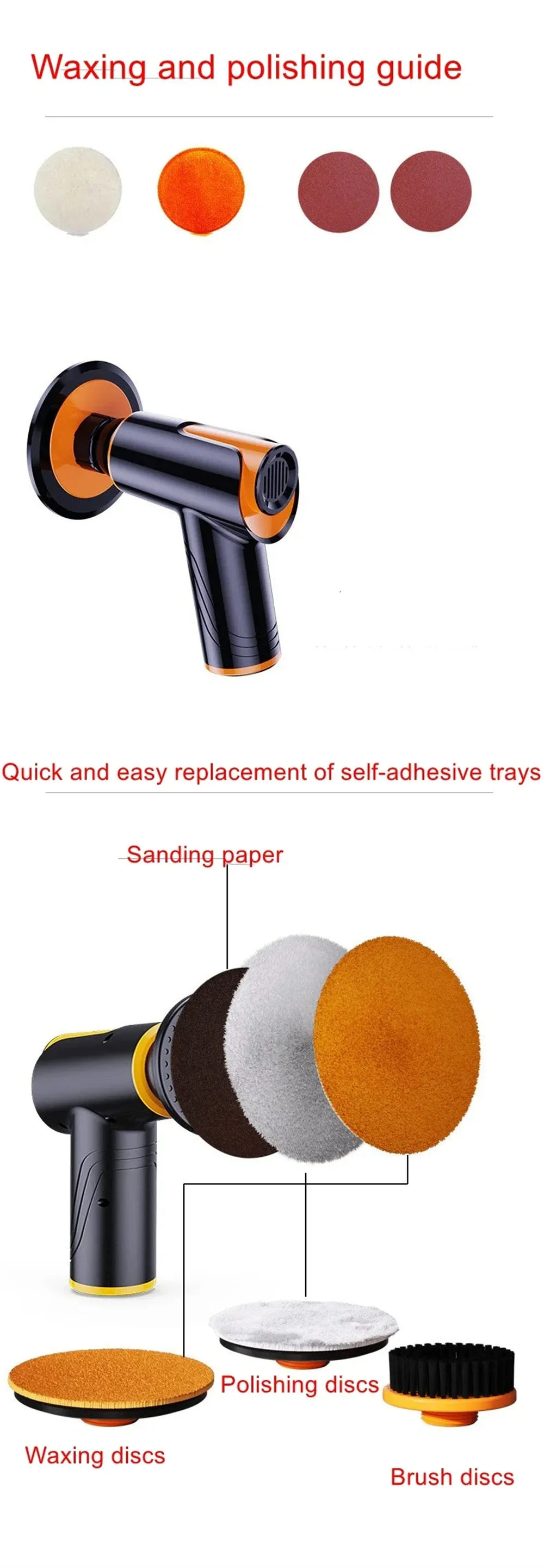 SUITU Wireless Polishing Waxing Machine Portable for Car Floor Leather Maintain ST-6602 SUITU Wireless Polishing Waxing Machine Portable for Car Floor Leather Maintain ST-6602