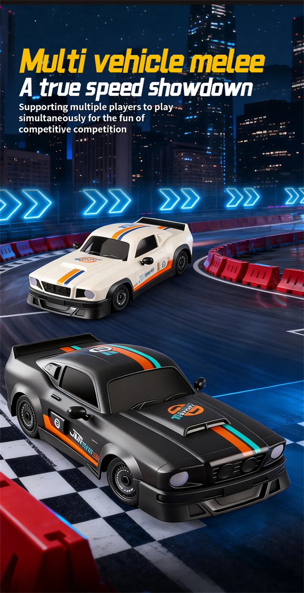 RONGMEI Toys 36910D 36911D RTR 1/16 1/20 2.4G 4WD Drift RC Car Mini LED Light Remote Control High Speed On-Road Racing Retro Vehicle Model Boys Gifts RONGMEI Toys 36910D 36911D RTR 1/16 1/20 2.4G 4WD Drift RC Car Mini LED Light Remote Control High Speed On-Road Racing Retro Vehicle Model Boys Gifts