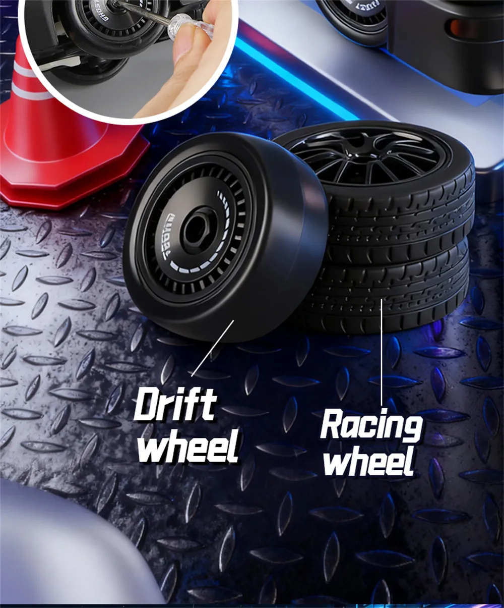 RONGMEI Toys 36910D 36911D RTR 1/16 1/20 2.4G 4WD Drift RC Car Mini LED Light Remote Control High Speed On-Road Racing Retro Vehicle Model Boys Gifts RONGMEI Toys 36910D 36911D RTR 1/16 1/20 2.4G 4WD Drift RC Car Mini LED Light Remote Control High Speed On-Road Racing Retro Vehicle Model Boys Gifts