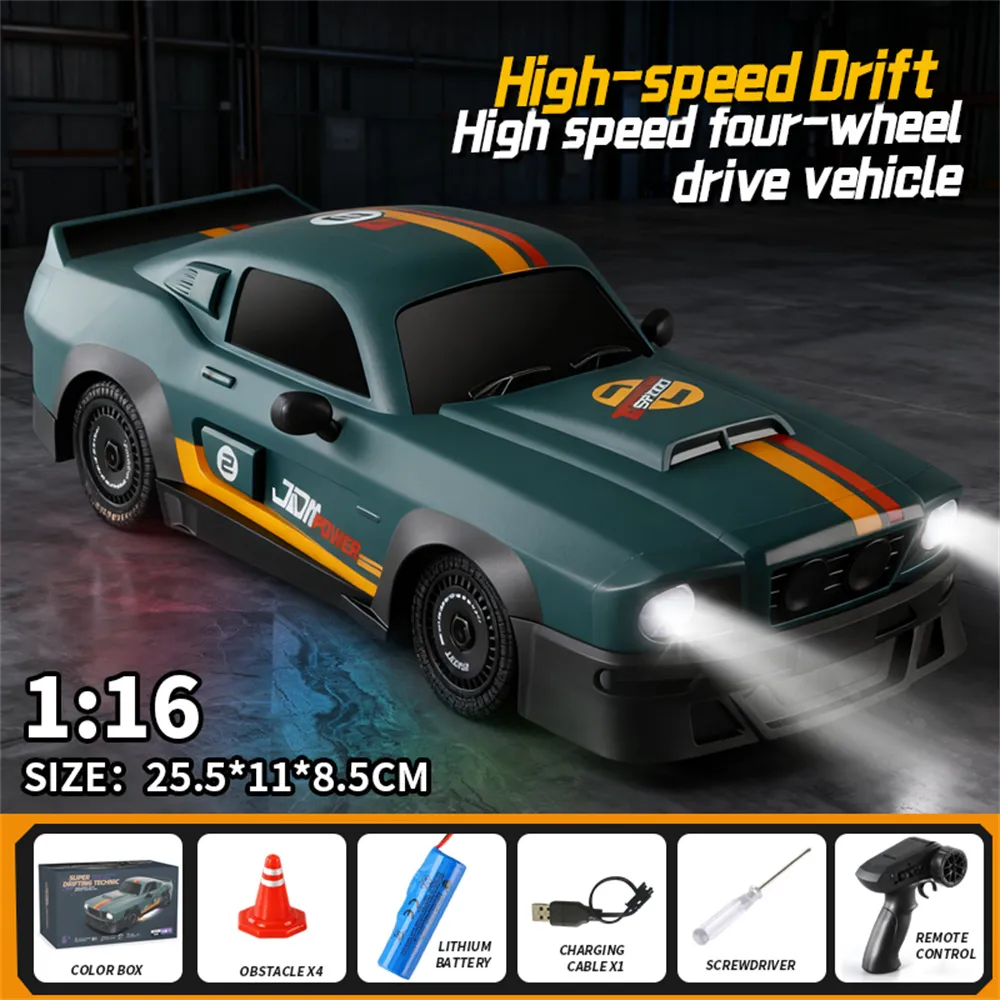 RONGMEI Toys 36910D 36911D RTR 1/16 1/20 2.4G 4WD Drift RC Car Mini LED Light Remote Control High Speed On-Road Racing Retro Vehicle Model Boys Gifts RONGMEI Toys 36910D 36911D RTR 1/16 1/20 2.4G 4WD Drift RC Car Mini LED Light Remote Control High Speed On-Road Racing Retro Vehicle Model Boys Gifts