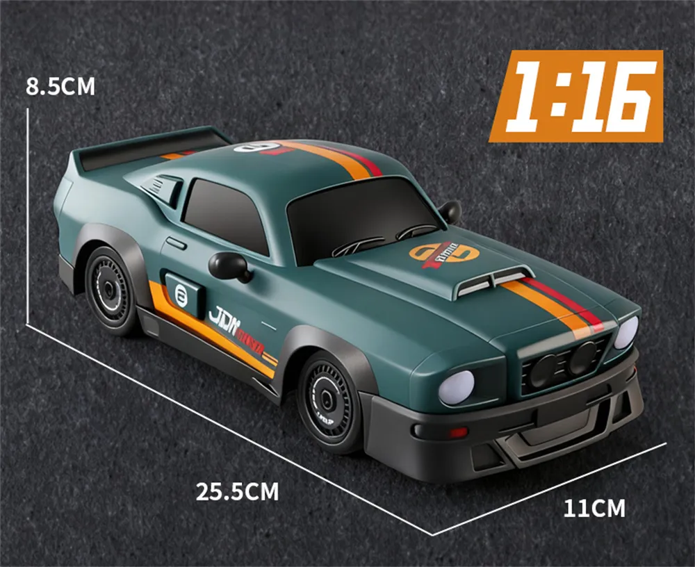 RONGMEI Toys 36910D 36911D RTR 1/16 1/20 2.4G 4WD Drift RC Car Mini LED Light Remote Control High Speed On-Road Racing Retro Vehicle Model Boys Gifts RONGMEI Toys 36910D 36911D RTR 1/16 1/20 2.4G 4WD Drift RC Car Mini LED Light Remote Control High Speed On-Road Racing Retro Vehicle Model Boys Gifts