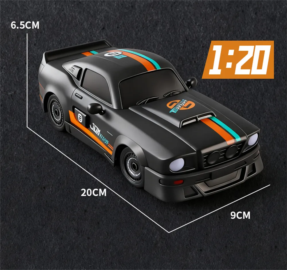 RONGMEI Toys 36910D 36911D RTR 1/16 1/20 2.4G 4WD Drift RC Car Mini LED Light Remote Control High Speed On-Road Racing Retro Vehicle Model Boys Gifts RONGMEI Toys 36910D 36911D RTR 1/16 1/20 2.4G 4WD Drift RC Car Mini LED Light Remote Control High Speed On-Road Racing Retro Vehicle Model Boys Gifts