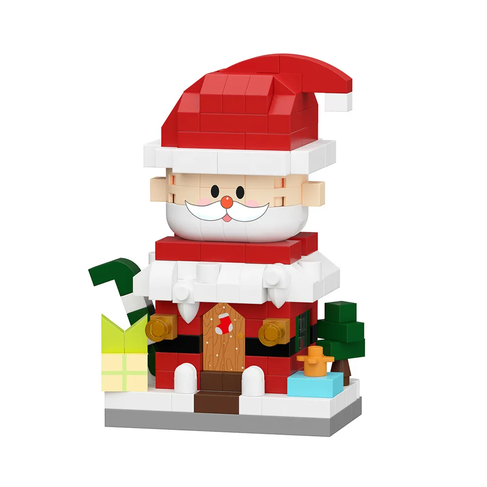 Christmas Santa Claus Building Blocks Assembly Kit Holiday Decoration DIY Model Festive Gift Set Christmas Santa Claus Building Blocks Assembly Kit Holiday Decoration DIY Model Festive Gift Set