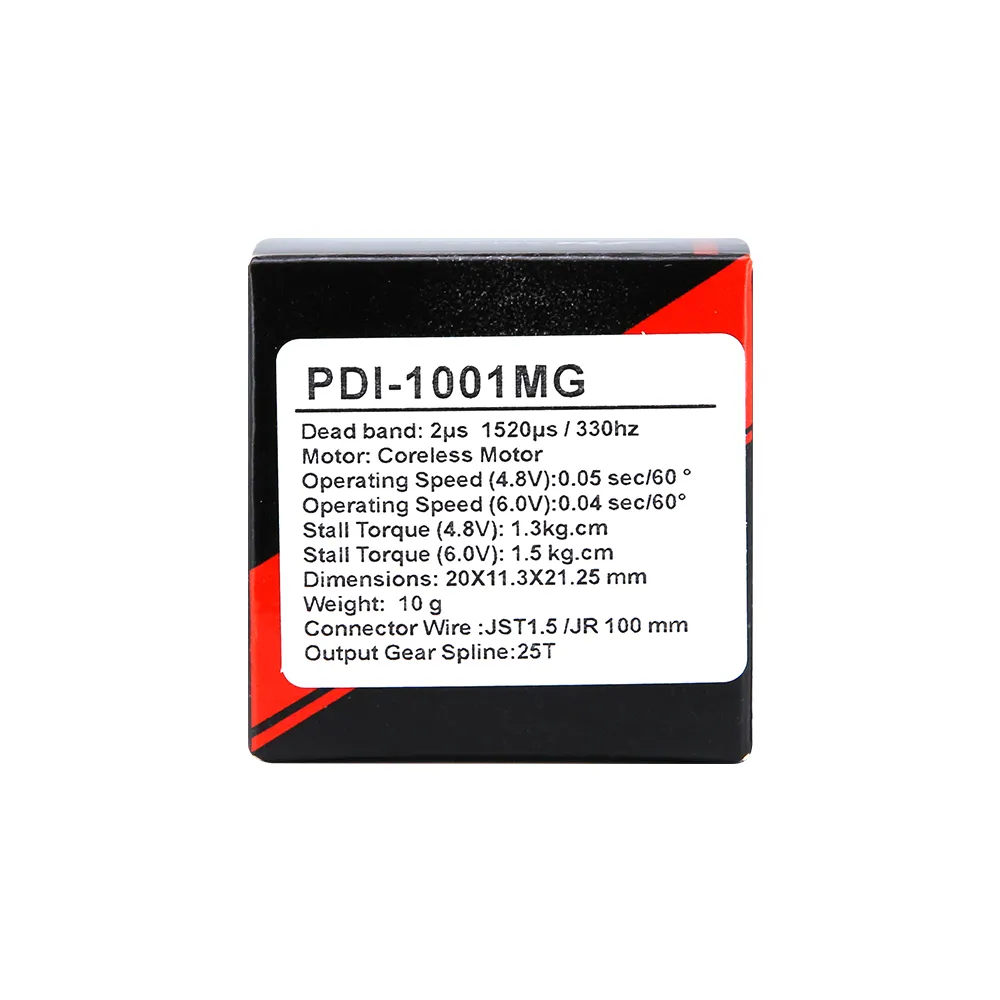 JX PDI-1001MG 10g Micro Coreless Full Aluminum Case Metal Gear RC Servo for RC Cars Vehicle Models