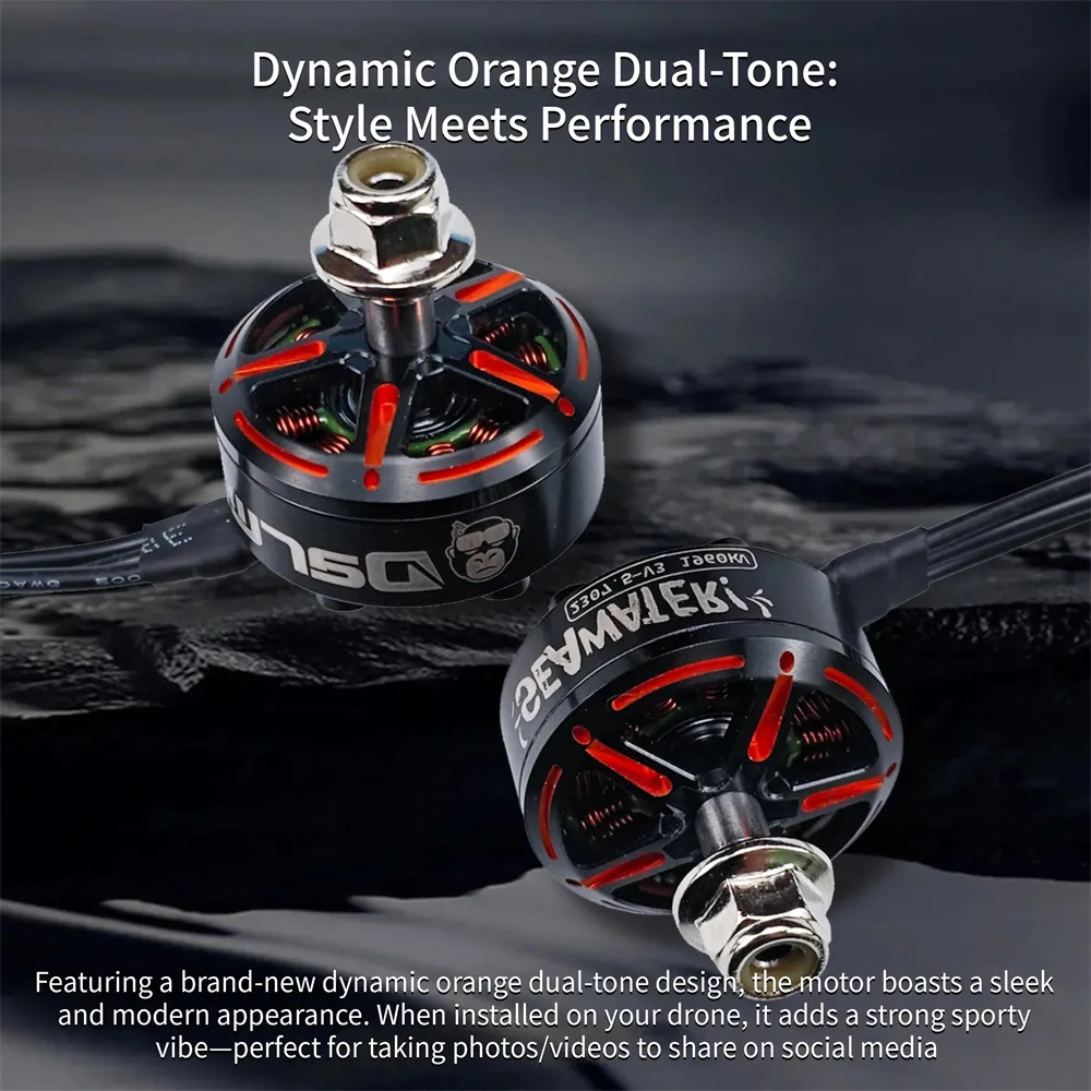 DarwinFPV 2307.5 V3 2307.5 1960KV SeaWater-proof Brushless Motor for 5-6 Inch Freestyle Long Range RC FPV Racing Drones
