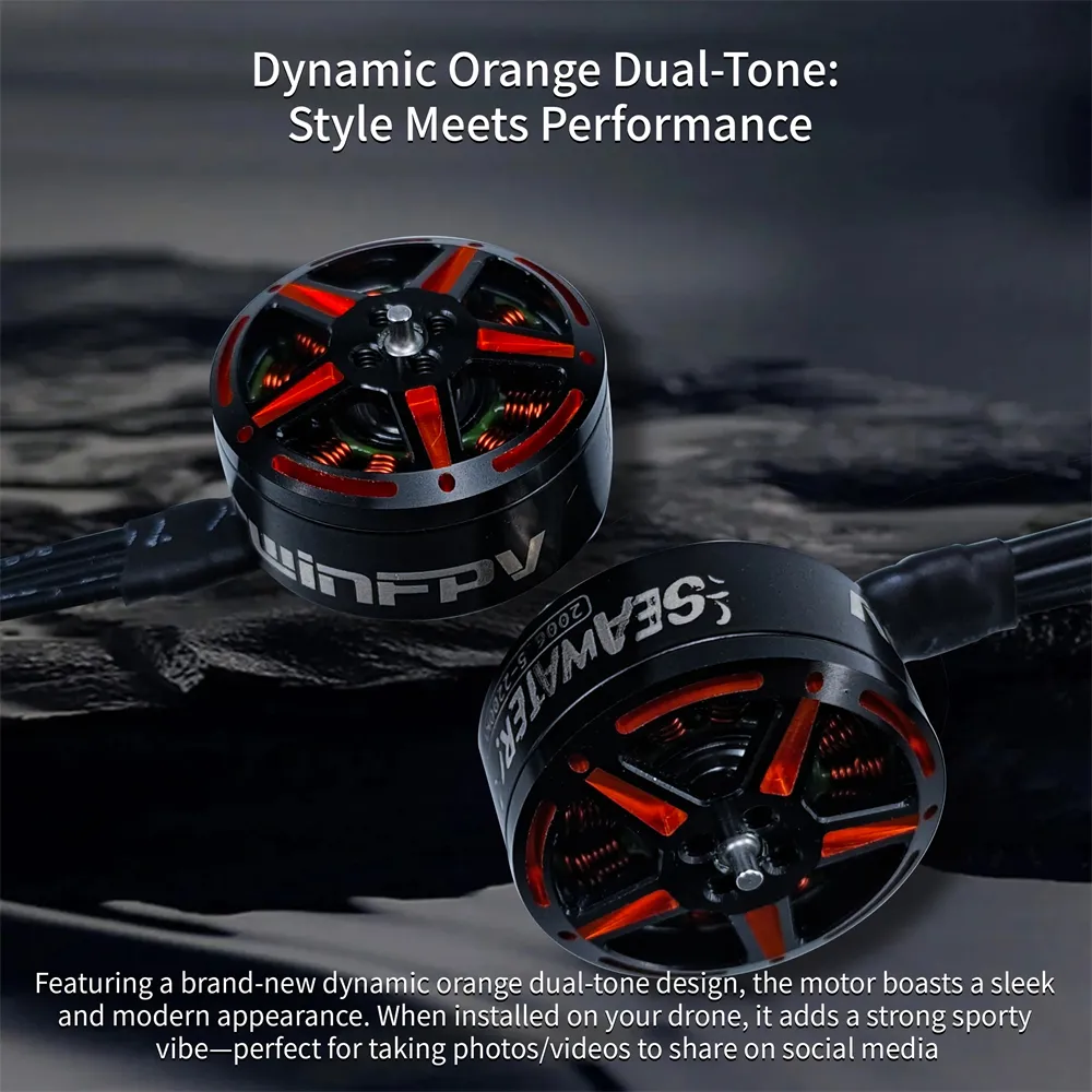 DarwinFPV 2006.5 2200KV Seawater-proof Brushless Motor for 3.5 Inch CineWhoop 5-6 Inch Long Range RC FPV Racing Drones