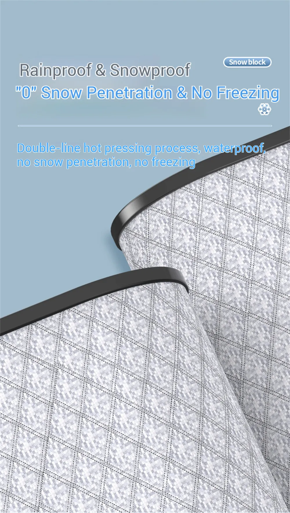 Car Windshield Snow Cover Automobile Anti Freeze Windshield Covers Magnetic Front Window Sun Shade Thickened Protector