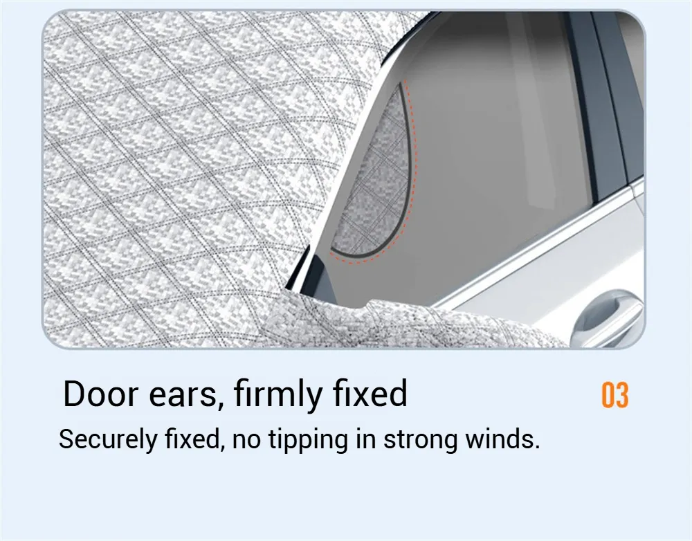 Car Windshield Snow Cover Automobile Anti Freeze Windshield Covers Magnetic Front Window Sun Shade Thickened Protector