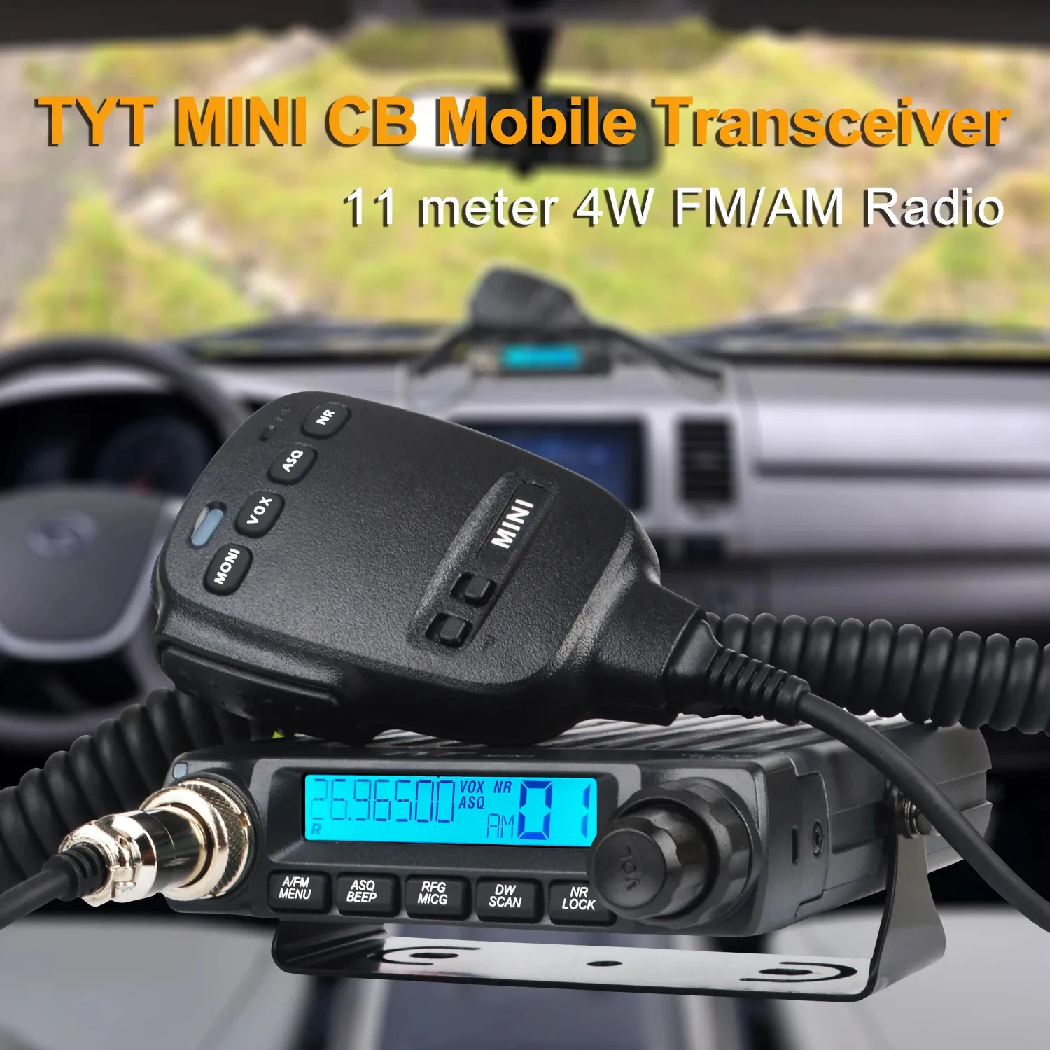 TYT CB Mini Radio 27MHz Mobile Transceiver 40 Channels FM AM Modulation 4W Compact European City Band Walkie Talkie UHF SO239 Connector TYT CB Mini Radio 27MHz Mobile Transceiver 40 Channels FM AM Modulation 4W Compact European City Band Walkie Talkie UHF SO239 Connector