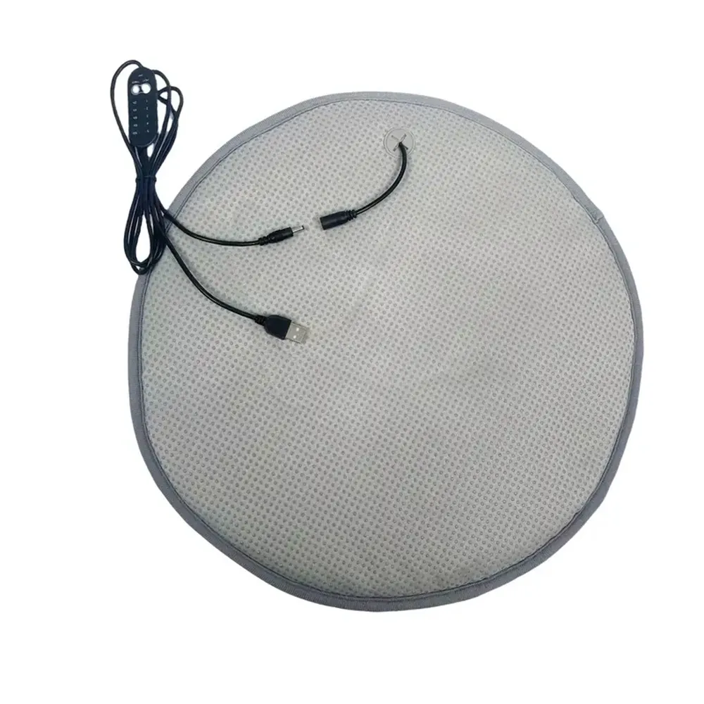 IPRee Winter Round Rabbit Fleece Usb Interface Waterproof Heating Seat Cushion, Office Outdoor Car Electric Heating Seat Cushion IPRee Winter Round Rabbit Fleece Usb Interface Waterproof Heating Seat Cushion, Office Outdoor Car Electric Heating Seat Cushion