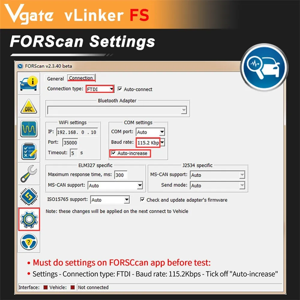 Vgate vLinker FS ELM327 For Ford FORScan HS/MS-CAN ELM 327 OBD 2 OBD2 Car Diagnostic Scanner Interface Tools OBDII For Mazda Vgate vLinker FS ELM327 For Ford FORScan HS/MS-CAN ELM 327 OBD 2 OBD2 Car Diagnostic Scanner Interface Tools OBDII For Mazda