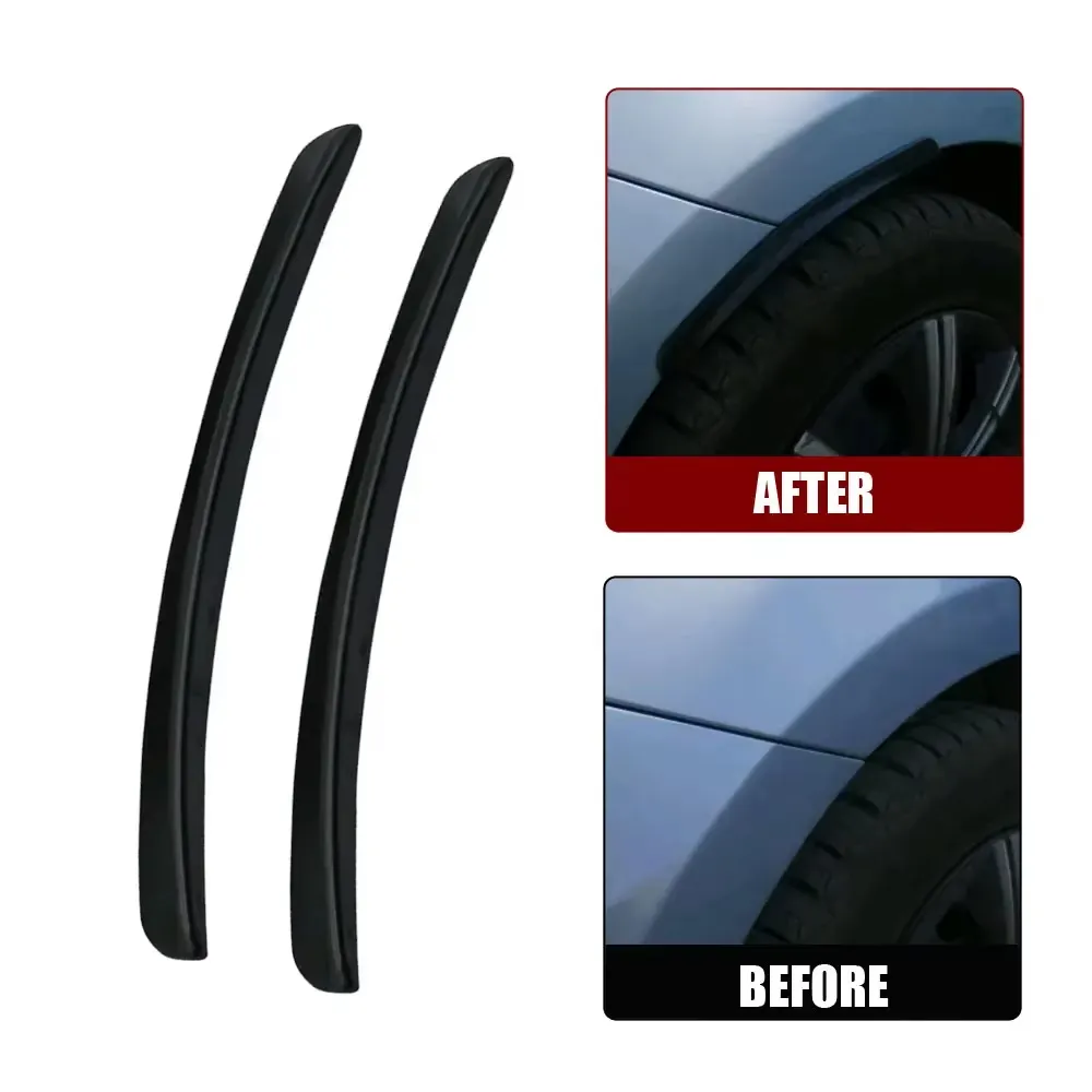 Car Fender Vent Protector Covers Universal ABS Stylish Decoration Strips Black Red Blue Easy DIY Installation Scratch Resistant Auto Accessory