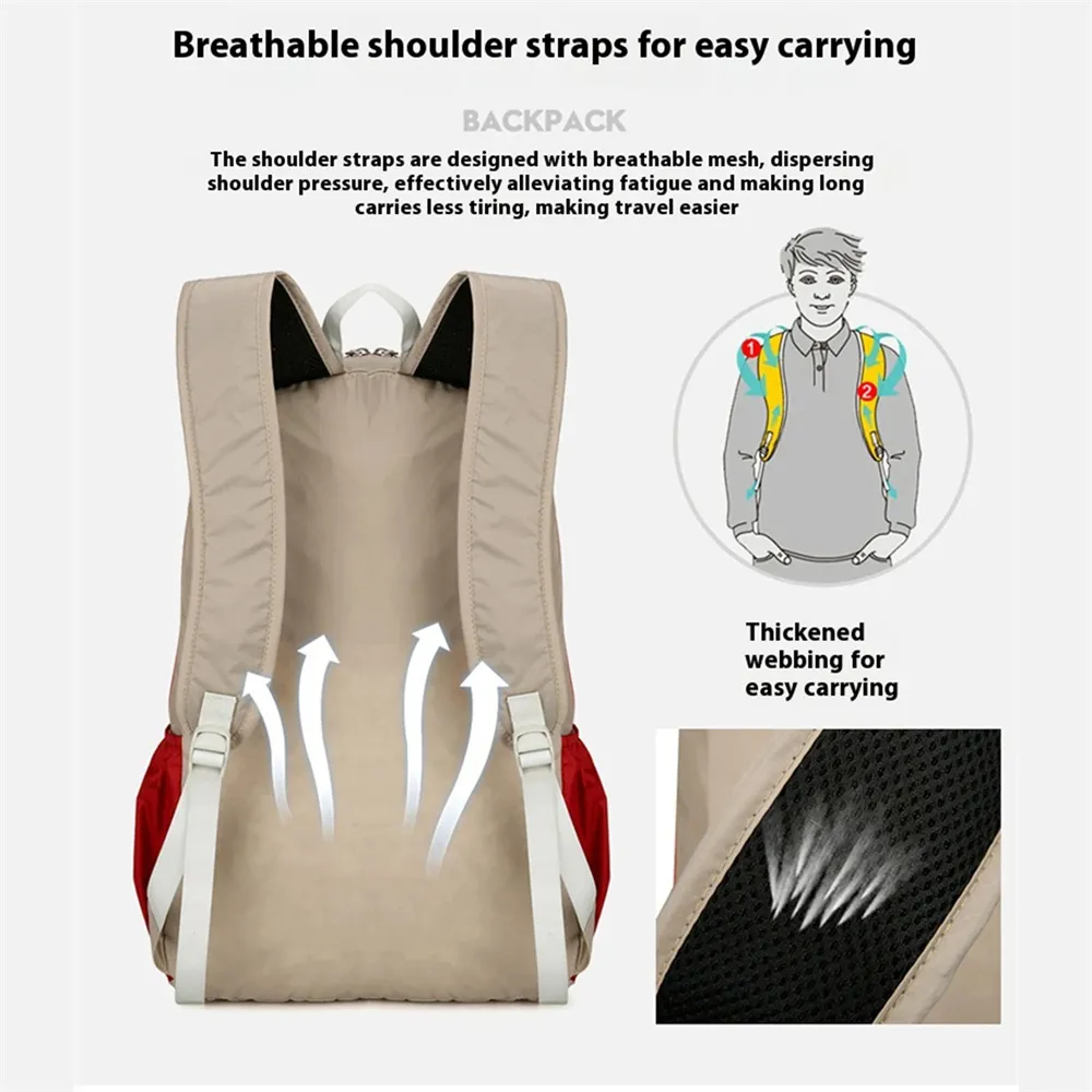 IPRee Foldable Mountaineering Backpack Large Capacity Cycling Backpack Lightweight Zippers Rucksack Hiking Work Travel Camping Bag IPRee Foldable Mountaineering Backpack Large Capacity Cycling Backpack Lightweight Zippers Rucksack Hiking Work Travel Camping Bag