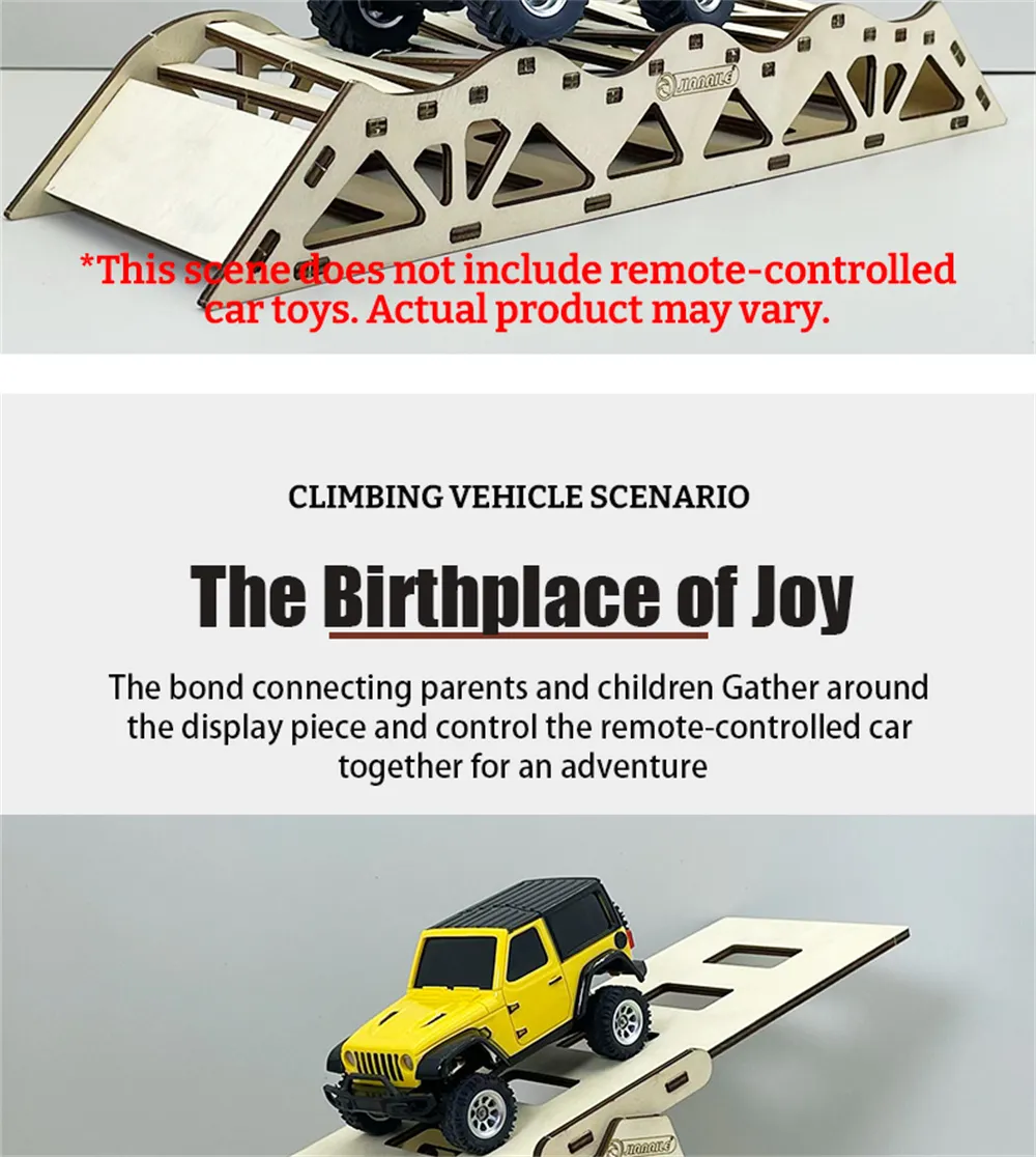 JIABAILE 3601 3602 1/36 Mini RC Car Crawler Scene Combo 4-Piece Laser-Cut Wooden Obstacle Course for Micro Vehicles Models DIY Parts 3600 JIABAILE 3601 3602 1/36 Mini RC Car Crawler Scene Combo 4-Piece Laser-Cut Wooden Obstacle Course for Micro Vehicles Models DIY Parts 3600
