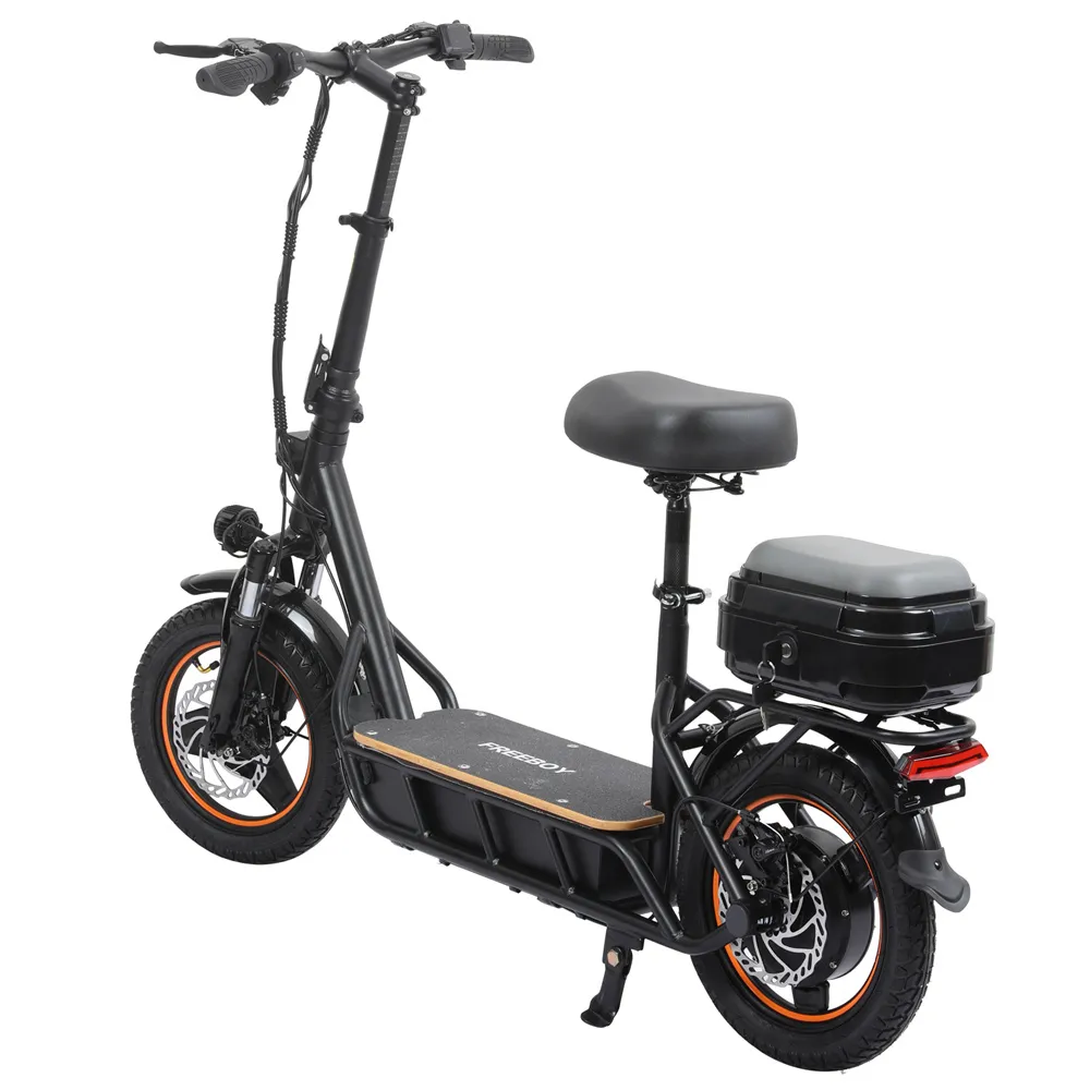 [US DIRECT] Freeboy H14 Electric Scooter 18Ah 48V 750W Motor Recommended Top Speed 25KM/H 14 Inches Tire Electric Scooter 45-50km Mileage Max Load 150Kg