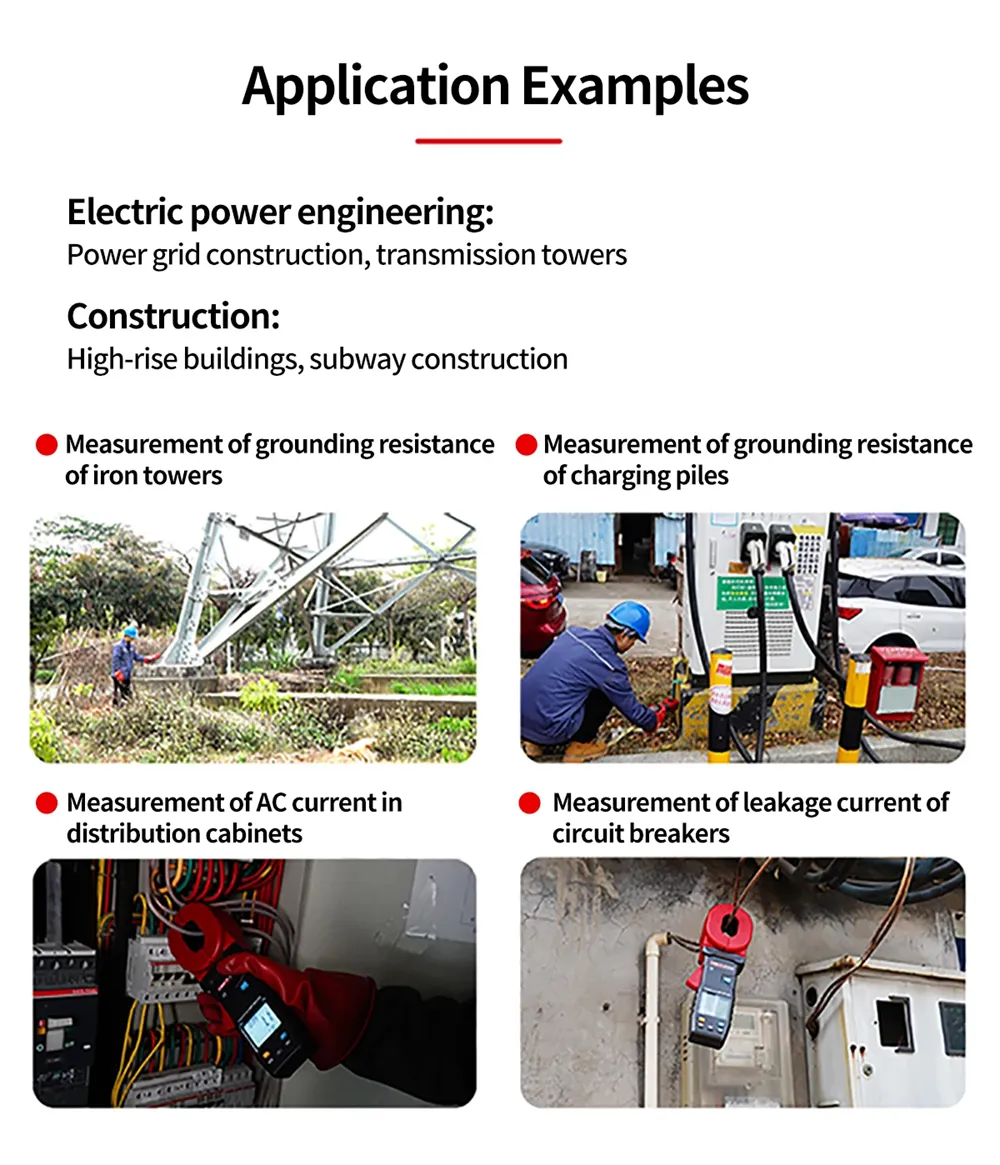 UNI-T UT273A UT273B UT273C Clamp Earth Resistance Tester High Accuracy Resistance Measurement 0.010-1200Ω AC Current 20.0A USB Bluetooth Data Storage 500 Sets Professional Clamp Meter