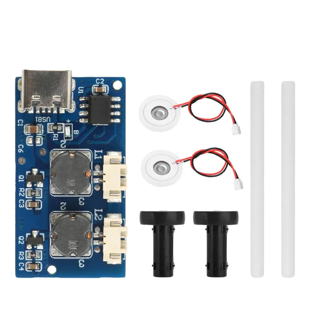DC 5V Intelligent Humidifier Module Dual Spray Electrified Direct Type-C Interface Mist Control Board DIY Electronics Kit