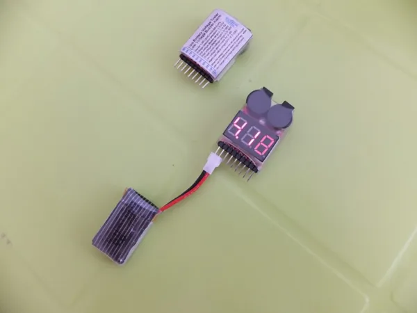 Battery Voltage Meter Tester Battery Monitor Buzzer Alarm For 1S-8S Lipo Battery