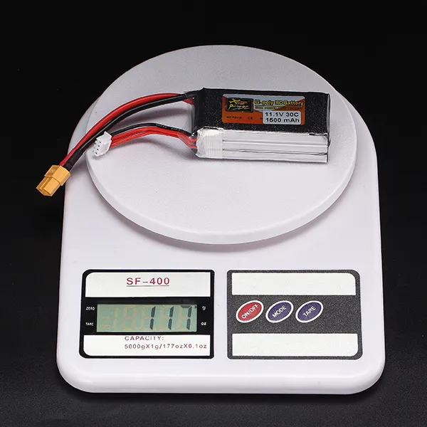 ZOP Power 11.1V 1500mAh 3S 30C Lipo Battery XT60 Plug