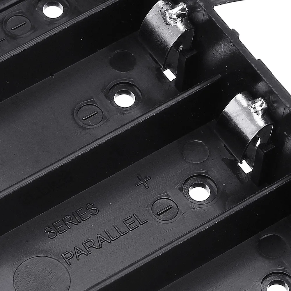 DIY 4 Slot 18650 Battery Holder With 8 Leads
